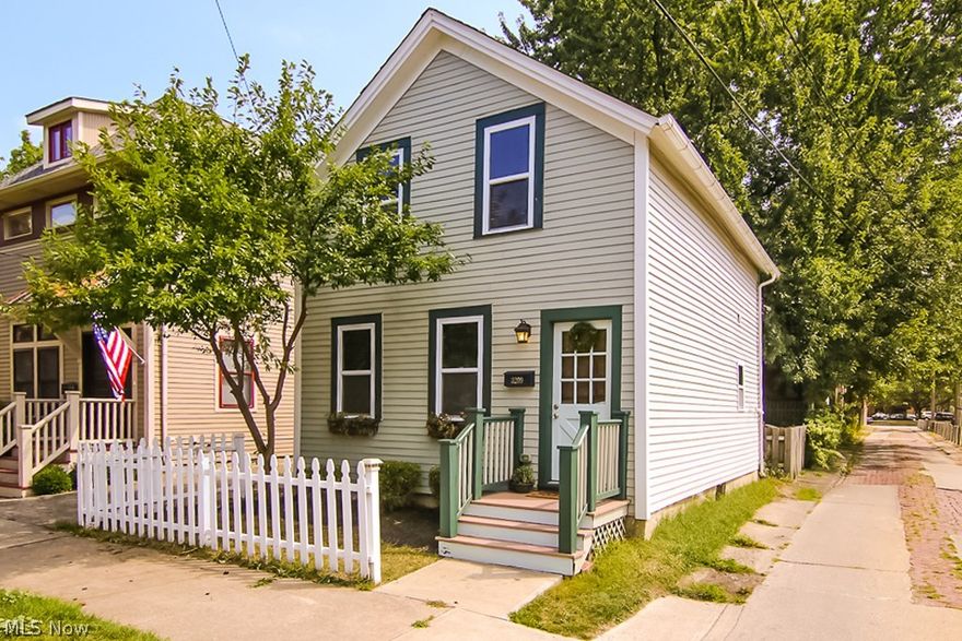 Impressive two bedroom located in the heart of Ohio City!  This quaint cottage style home was completely renovated (to the studs) in 2012.  Open concept first floor living room has bamboo flooring that leads you to a beautifully updated kitchen with granite countertops, stainless steel appliances, and plenty of counter space.  The updated half bath on the first floor is just an added bonus.  Sliders off the kitchen lead you to a rear patio that is perfect for entertaining.  No neighbors to the West also provides some additional peace and quiet! Updated full bath on the second floor has granite countertops and a subway tile lined shower.  Both bedrooms are located on the second floor and have ample closet space.  Clean functional basement is great for added storage and laundry.  All appliances stay with the home.  Located within walking distance to Ohio City’s finest attractions including the West Side Market and W 25th Street.  This property is so well maintained and updated that it si