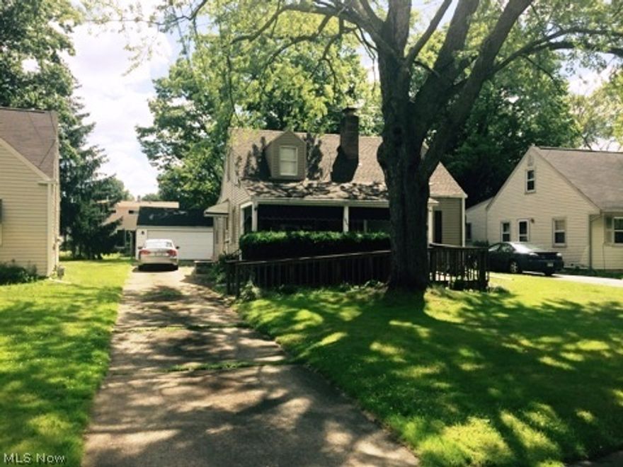 Priced to sell is this 3 bedroom Cape Cod with newer roof, vinyl siding and replacement windows.  Features living room with fireplace, dining room, equipped kitchen, family room, full basement, central air, 2 1/2 car garage with work shop.  Front porch and much more.