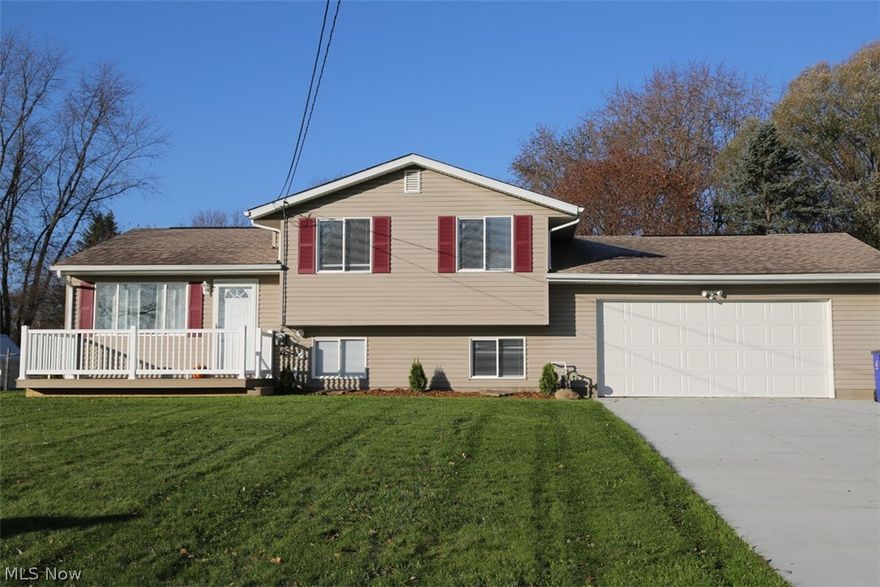 Welcome home to 1535 Whitehall Drive, a 4 bedroom, 2 full bath, completely remodeled split level located in one of Suffield's most desirable neighborhoods. When you pull into the new cement driveway (2017) you will instantly fall in love with the beautiful landscaping, front porch, deck and fenced-in backyard. Step inside and you will feel as if you will be the first to live here. Everything is new from the studs in (2017) which includes drywall, A/C, furnace, hot water tank, bathrooms, and kitchen. A large living area and eat-in, fully applianced kitchen welcome you as you start your tour. Upstairs you will find three bedrooms and a full bath. The lower level features a full bath, storage area, and additional bedroom or office space. New carpet (2017) spreads throughout the house and won't last long. Call today to schedule your private showing!