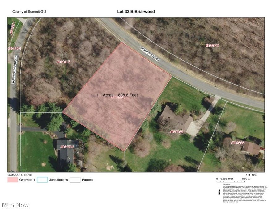 This wonderful approx 1.14-acre lot sits in the quiet Briarwood Neighborhood directly across from the Cuyahoga Valley National Park. It is fully wooded and fairly flat except for the slight rise from the street. Its shape makes it great for any style home.  Well & septic will be needed. Add'l 1.36 acre lot next door also available for purchase.  See MLS#4042636