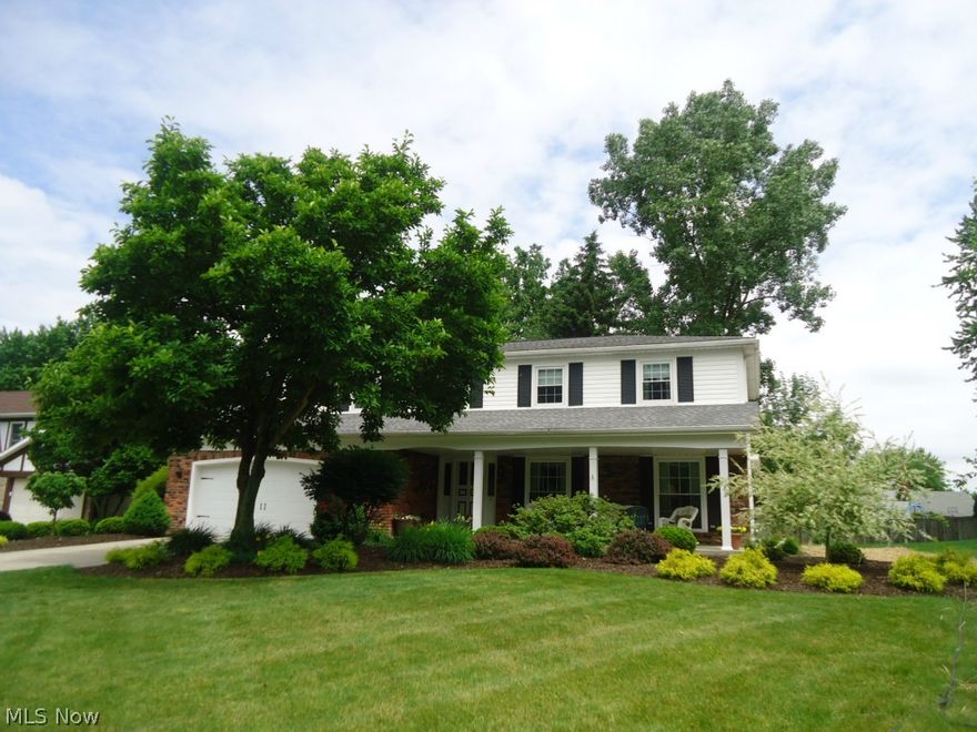 Very nice home. Covered front porch, great curb appeal. Recent improvements: New roof, siding, windows, garage door, garage door opener, interior paint, floor covering in kitchen, granite counter tops in kitchen, granite counter tops and vanities in full bathrooms, storage shed, professional landscaping, gas furnace, central air, heat pump-hybrid system.