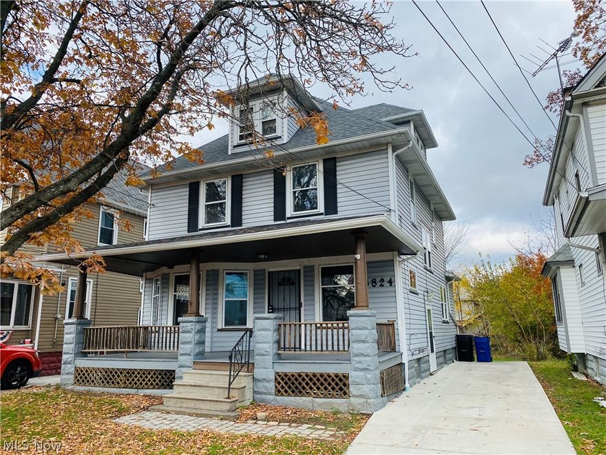 Welcome to this 4 bedroom colonial in the Old Brooklyn neighborhood. New roof, new driveway 2018, dual staircase that leads to large kitchen with loads of cabinetry. Lots of natural woodwork, vinyl sided. Freshly carpeted and painted throughout. Large rooms, 1.5 baths and full basement.