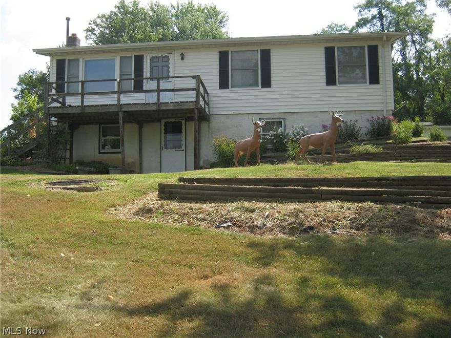 0 MOTIVATED SELLER, LOOKING FOR AN OFFER!  Sitting on just over 2 acres in Maysville Schools, this home has public water and well water for watering your favorite plants.  The home has free gas heat.   There is several outbuildings as well as fruit trees and berry plants.  The house has 3 bedrooms, 1.5 baths on the main level.   there is  a finished family room in the basement with a kitchenette.