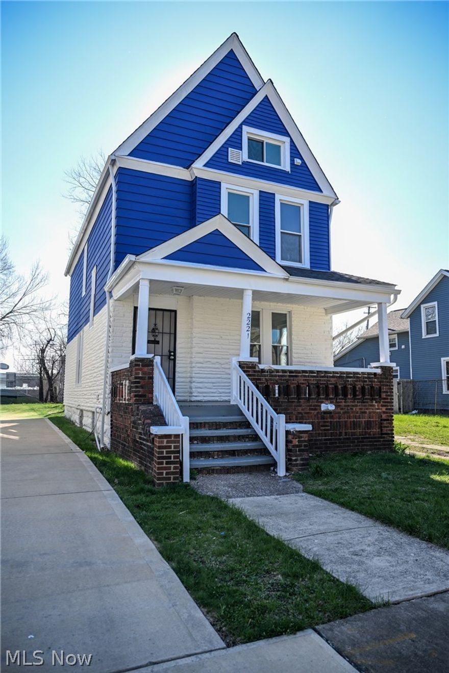 Welcome to this beautifully renovated 4-bedroom, 1 bath,  home ideally located in the heart of Cleveland’s thriving medical and academic corridor. Situated in the shadows of the Cleveland Clinic and surrounded by new construction, this property offers truly unbeatable proximity to one of the nation’s leading medical centers, while still being just minutes from University Hospitals and Case Western Reserve University.
     This home has been completely gutted and thoughtfully rebuilt from top to bottom. Step inside to an open-concept layout featuring all-new flooring, fresh interior and exterior paint, and brand-new carpeting throughout. The fully updated kitchen boasts modern cabinetry, sleek quartz counter-tops, and stainless steel appliances—perfect for both everyday living and entertaining.
     The bathroom has been fully redesigned with stylish tile finishes, offering a clean and contemporary feel. Major mechanical updates include a new roof and gutters, giving peace of mind for years to come.
     Enjoy outdoor living with a brand-new deck and inviting front porch, ideal for relaxing or hosting guests.  Turnkey, stylish, and located in one of Cleveland’s fastest-growing areas—this is a rare opportunity you don’t want to miss.