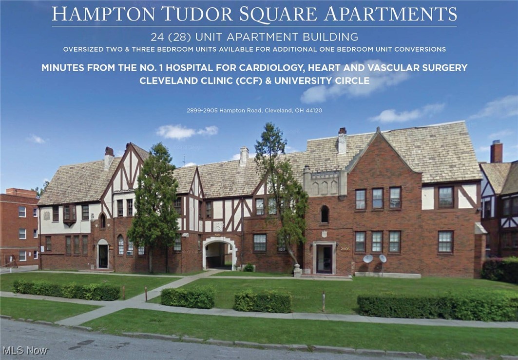 Incredible Commercial Investment Opportunity Near Shaker Square & Shaker Heights! Part of Shaker Schools - an incredible bonus for residents with children. A spacious courtyard nestled between the buildings, perfect for outdoor relaxation and enjoyment.
Don’t miss your chance to revitalize this stately, historic Tudor-style apartment complex located just steps from the vibrant Shaker Square and the charming community of Shaker Heights. Minutes from Downtown, University Circle, and more. This impressive 24-unit property spans two buildings with four entrances and includes three basement areas—all vacant and ready for renovation.
Featuring a mix of 1-, 2-, and 3-bedroom units—some with two full bathrooms—these spacious apartments offer original hardwood floors, detailed wood trim, and functional layouts with separate kitchens, living rooms, and dining rooms. Each unit has access to both front and rear stairwells—with the front stairs fully enclosed and the rear semi-exposed.
Laundry hookups in one of the basement areas. Three roughed-in "garden-level" units in the basement, offering the potential to expand to 27 total units.
A complete unit breakdown by layout and location is available upon request. Photos are for illustrative purposes only; the condition of individual units may vary.
With strong architectural character and generous unit sizes, this property is a rare opportunity for investors or developers seeking a high-potential value-add asset in a prime location.
**No seller or creative financing available, and no assignments will be considered**. Buyers must have financing arranged and a pre-approval letter provided before submitting any offers.