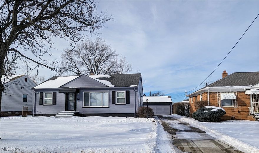 RANCH with a full basement and a finished recreation room! Updated kitchen and bathrooms, including newer flooring! NEW furnace, NEW air conditioning and NEW hot water tank in 2024! NEW range and NEW refrigerator! Exterior paint in 2024!  Excellent opportunity for one floor living!  Lots of large windows bring the outside in!  Private, cozy back yard!  Detached 2-car garage with door opener!