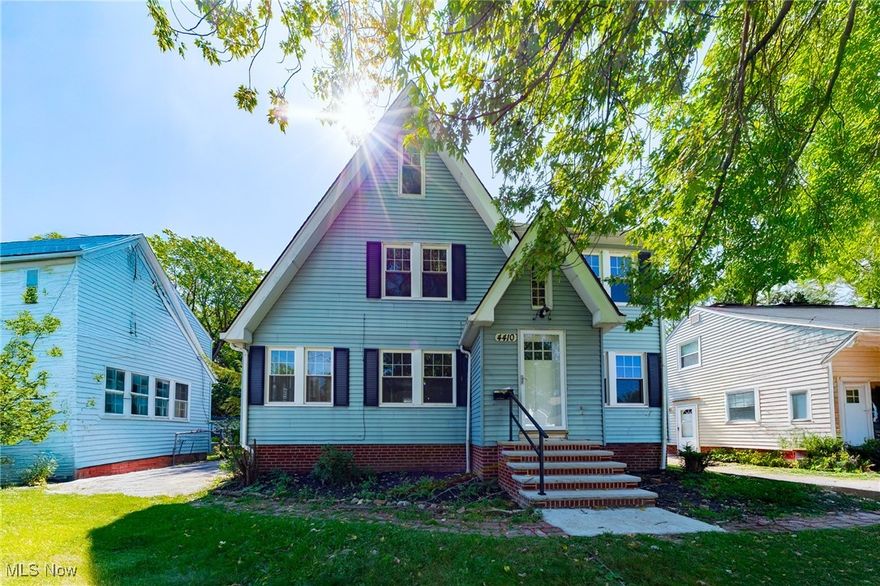 Welcome home to 4410 Ardmore Rd — where comfort, style, and everyday ease come together in one beautifully updated South Euclid gem. This move-in-ready home has everything you’ve been looking for—and then some. Step into a cozy living room where the fireplace creates the perfect backdrop for relaxing evenings or curling up with your favorite book. Need a quiet space to focus or unwind? The bright office/library area is filled with natural light and offers amazing flexibility—ideal for remote work, studying, or simply enjoying a peaceful corner of the home. The spacious dining room makes hosting dinner with friends and family a breeze, while the modern kitchen is ready for your favorite recipes with updated finishes, new appliances, and tons of storage and prep space. There’s even a trendy laundry nook featuring a convenient 2-in-1 washer/dryer combo—perfect for maximizing space without sacrificing function. Both bathrooms have been fully remodeled with a clean, contemporary look, making daily
routines feel fresh and easy. Upstairs, the finished attic has been transformed into a private owner’s suite, complete with
charming exposed brick and its own full bathroom. It’s a stylish, tucked-away retreat that feels like your own little escape.
The finished basement offers even more room to relax, play, create, or host—whatever your lifestyle calls for. It’s a true bonus space you can make your own. And with a brand new roof and windows, you’ll enjoy energy efficiency, comfort, and long-term
peace of mind. This home checks all the boxes: fully updated, full of character, and move-in ready. Located in
the heart of South Euclid with easy access to local amenities, parks, and more. Fully waterproofed in August 2025. Don’t miss your opportunity to make this beauty your very first home—it’s ready to welcome you.