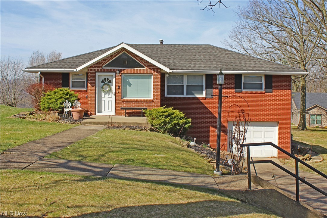 Enjoy beautiful sunsets overlooking the Ohio River from the Great Room addition facing East. The addition joins the original dining room and has natural lighting, vaulted ceiling and laminate flooring. The home has 3 bedrooms and 3 bathrooms. One of the beds and baths are accessed from the basement stairs of the addition. Galley kitchen has granite countertops and oak cabinets. Rec Room and laundry in basement. Call today!