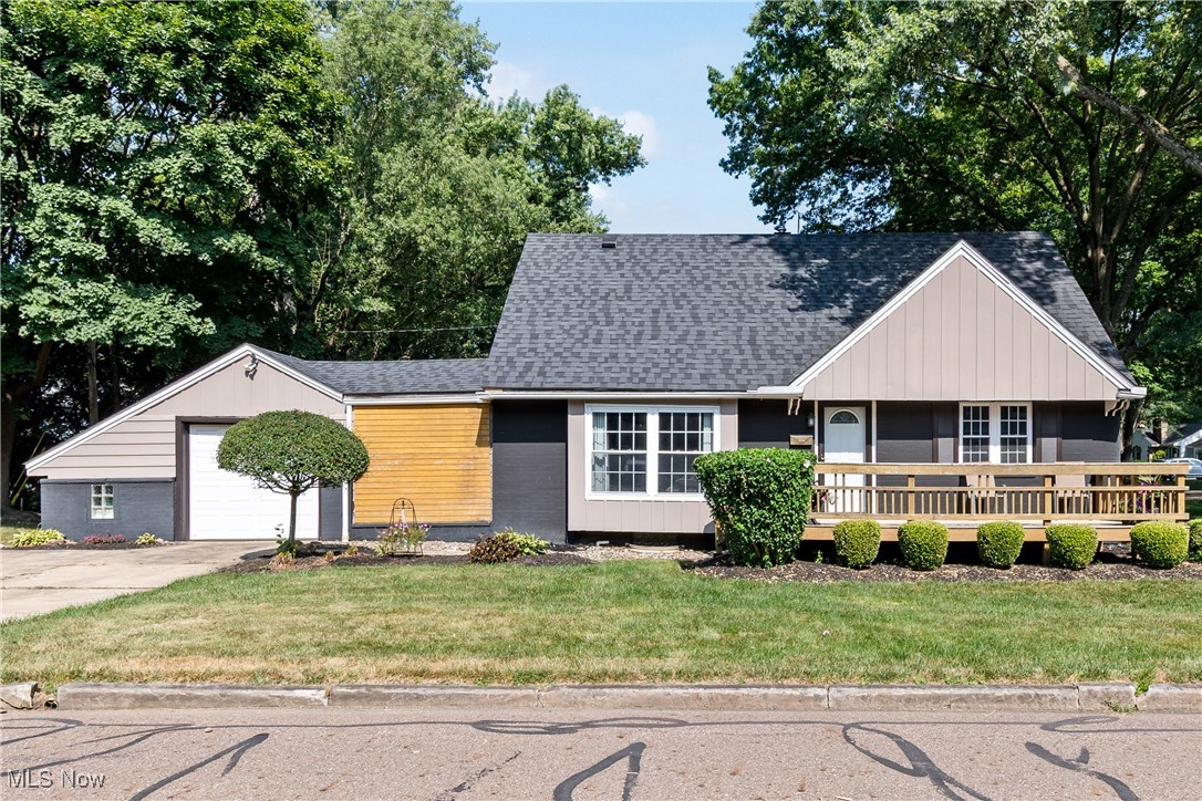 Welcome to this charming Cape Cod, located in the heart of West Akron! Bright, airy, and full of character, this home offers comfort and function in a classic layout.
Step onto the inviting front porch, and into a warm interior featuring hardwood floors and abundant natural light.
Relax in the spacious living room which showcases a large window.
Enjoy delicious meals in the dining room, featuring chair molding and direct access to the breezeway.
The kitchen is well-equipped with extensive wood cabinetry, a tile backsplash, ample counterspace, and a window that fills the room with natural light.
Two generously sized bedrooms with hardwood floors, and a full bathroom, complete the main level.
Upstairs, you'll find a delightful third bedroom with built-in storage, a cozy window seat, and a ceiling fan—perfect as a bedroom, office, or creative space.
The unfinished basement offers a laundry area, great storage space, or potential for future finishing.
A breezeway connects the home to the attached, 1-car garage, and offers sliders to the backyard.
Outside, enjoy a second, wooden deck - ideal for outdoor dining or relaxation. The 0.17-acre lot provides just the right amount of yard space for gardening or play.
Located in the Akron school district, this home also features several recent updates, including freshly painted siding (approx. 2023) and a newer roof (approx. 2022).
Whether you’re a first-time buyer or looking to downsize, this lovingly-maintained home combines classic charm with practical updates and a great location!