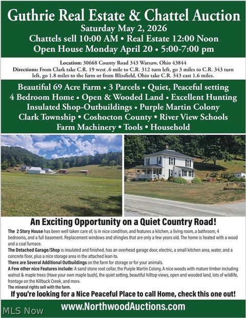 Homes For Sale - 343 County Road 343<br/> Warsaw, OH 43844