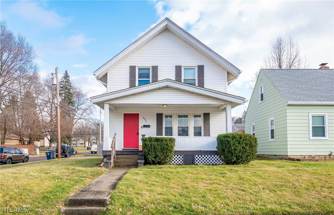 Welcome home to 695 Mohawk Avenue! This three bedroom, one bathroom colonial boasts an above ground pool, fully-fenced in backyard, 3 car garage, and more! Enjoy your spacious main level featuring newer luxury vinyl plank flooring throughout. A large breakfast bar separates the fully applianced kitchen and dining room (French doors 2017). The upper level offers three bedrooms and an oversized full bathroom featuring a double sink vanity. Laundry area and loads of storage on the lower level. Enjoy your summers in your new pool with a fully fenced-in backyard. The pool, garage addition, and garage drywall/insulation were all done in 2022. AC 2016. Don't miss your opportunity to own this home. Schedule your private viewing today!