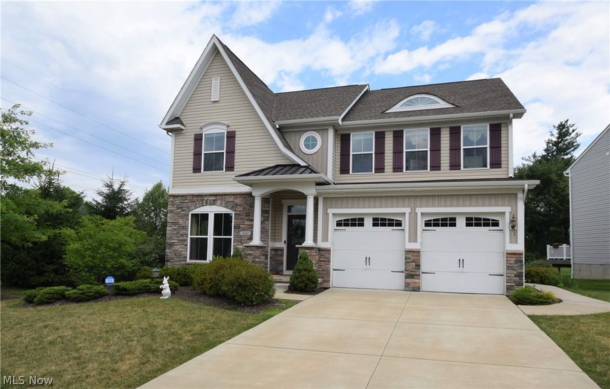 Welcome to 3047 Liberty Ledges Drive in Twinsburg! This immaculate home has 4 bedrooms and 4 bathrooms. The breath-taking stone fireplace in the living room extends from the floor to the second-story ceiling. The living room is well-lit by the abundance of windows allowing natural light to flow in. The kitchen has beautiful wood flooring and cabinets, as well as stainless steel appliances. This home has a spacious dining area connected to the kitchen, as well as a formal dining room located off the entry way. Half bath and laundry located on the main level. Upstairs you’ll find four bedrooms and two full bathrooms. Huge Owner’s Suite with a large bathroom that has double sinks, a soaking tub, and an updated shower. The spacious finished basement is every entertainer’s dream. Fourth bathroom located in basement. Schedule a showing today!