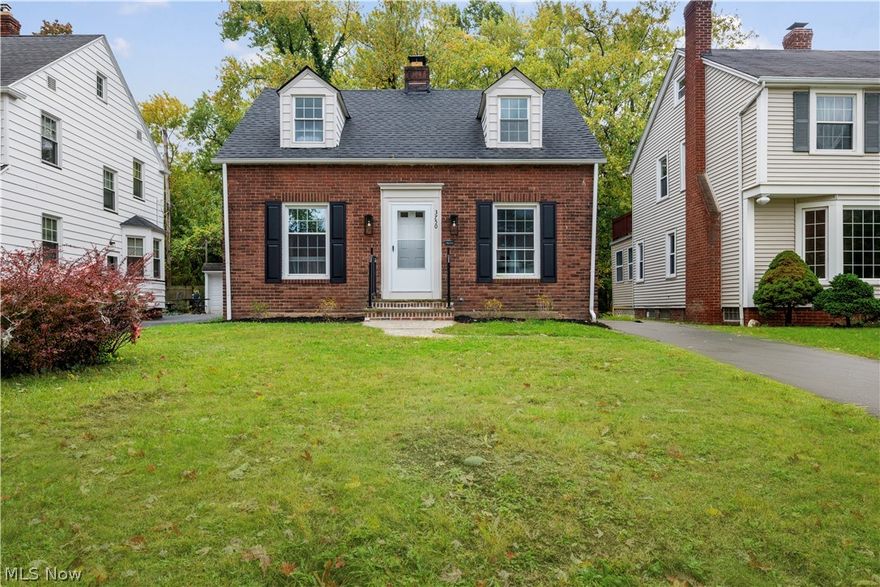 Completely remodeled from top to bottom, this stunning brick home combines timeless character with modern luxury. The first-floor master ensuite features a walk-in tiled shower and elegant finishes. The custom Amish-built kitchen showcases granite countertops, a brick tile backsplash, and high-end cabinetry designed for both beauty and function. Upstairs, you’ll find two spacious bedrooms and a fully tiled bathroom with a tub/shower combo. The cozy family room includes a classic fireplace, while the finished basement offers additional living space with a charming brick accent wall and wooden mantle — perfect for a recreation or media room. Outside, enjoy a brand-new 2-car detached garage, new furnace and AC, and tasteful landscaping that enhances this home’s curb appeal. Every detail has been thoughtfully updated to deliver comfort, craftsmanship, and Cleveland Heights charm