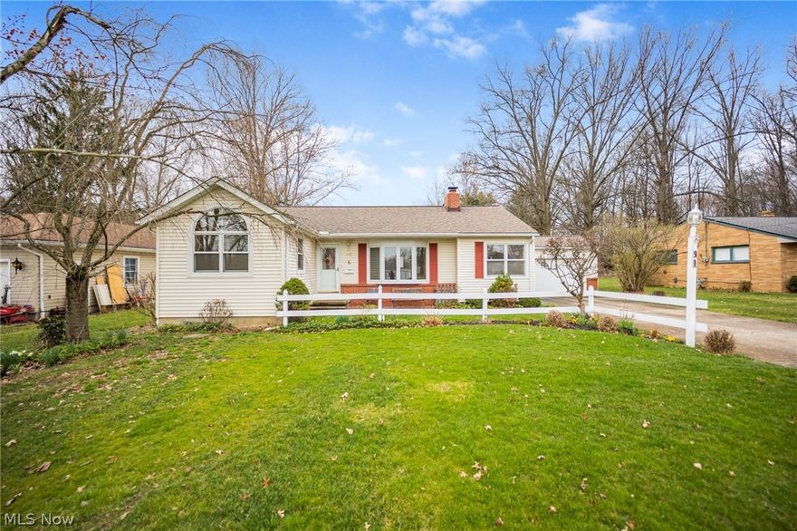 Edgewood Drive is located in the beautiful neighborhood of Brentwood Lake Village. This ranch home with an extra lot, offers ample curb appeal with a large front yard, arched window, and red window shutters. Enter directly into the primary living room that has been updated with cream paint and oak trim. A large framed window connects the two living spaces with the eat-in kitchen that includes ample wood cabinetry. The dining room is situated next to the kitchen for seamless hosting. The formal living room area is filled with natural light from the bay window, yet still cozy with a stone wood-burning fireplace. The primary suite boasts an en-suite bathroom with vaulted ceilings, arched window, large whirlpool soaking tub, and standing shower. The secondary bathroom has a shower/tub combo. The spacious basement is ready to be customized to your needs and includes a full bathroom. The true gem of this property is the 3-season screened in porch with vinyl windows that overlooks the serene backyard with no nearby rear neighbors and little barn. Schools, golf, and easy highway access.