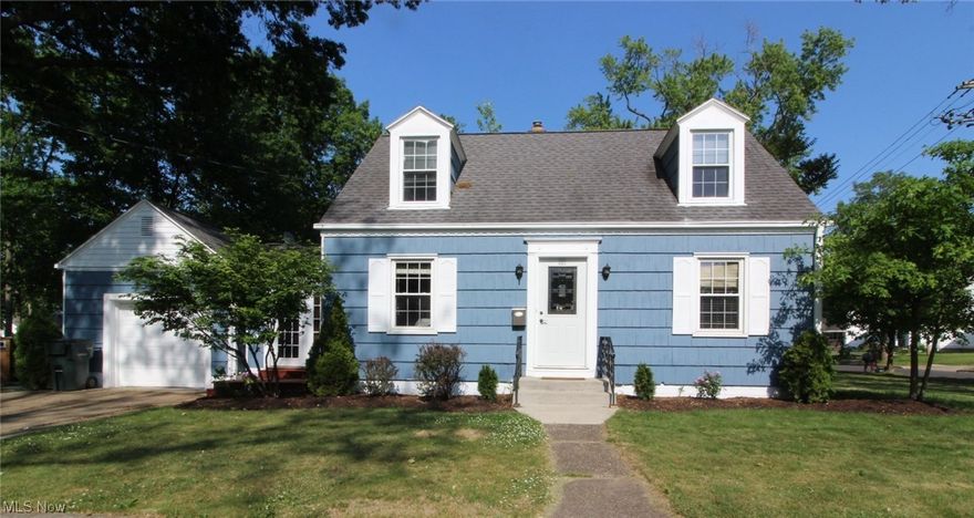 Absolutely Gorgeous Remodeled 3 Bedroom, 2 Full Bath Cape Cod Home with Finished Basement!  This Home’s Exterior Has Just Been Painted and Newer Neutral Colors Painted Inside! Bright and Airy with Numerous Windows, Gorgeous Refinished Hardwood Floors, Charming Arch and Beautiful White Moldings Make This Home Modern and Inviting!  Remodeled Kitchen with Cherry Cabinets, Newer Counters, Stainless Steel Appliances and Porcelain Tile Flooring.  New Built- In Seating with Storage in Eating Area.  Cute Sunroom with French Doors Lead to Newer Front Deck and Attached Garage.  Two Nice Sized Bedrooms on First Floor as well as Fully Remodeled Bathroom.  Upstairs the Primary Bedroom is Spacious with Dormers, Office area and Remodeled Full Bath!  For Even More Space, The Professionally Finished Basement Has Built-in Speakers and is Perfect for Movie Night!  Outside, You’ll Love the New Stamped Concrete Patio and Lots of Green Space for Relaxing!  Also, Newer Roof, Gutters, Windows, Doors, Light Fi
