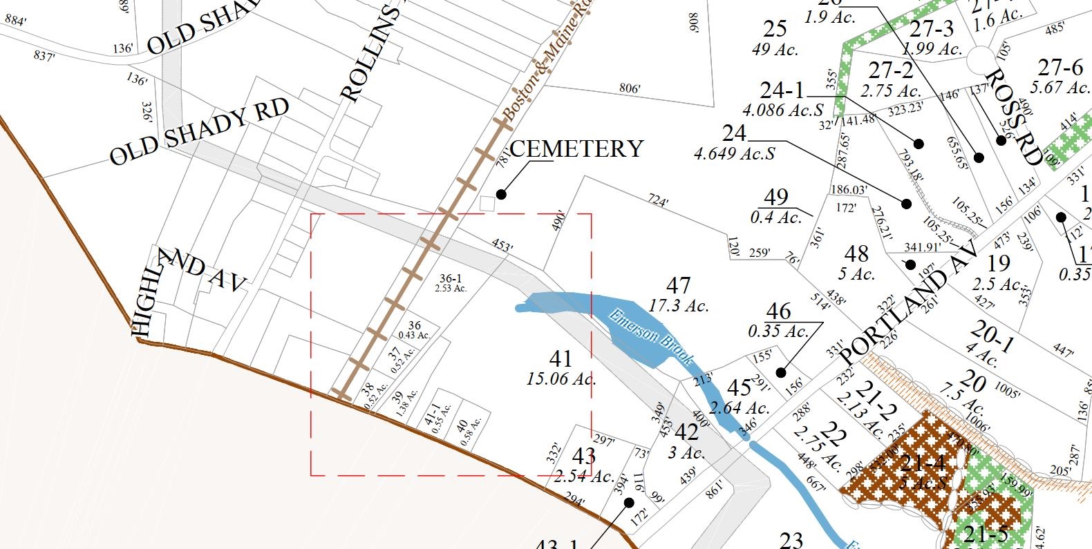 Map 3 Lot 36-1 Oak Street