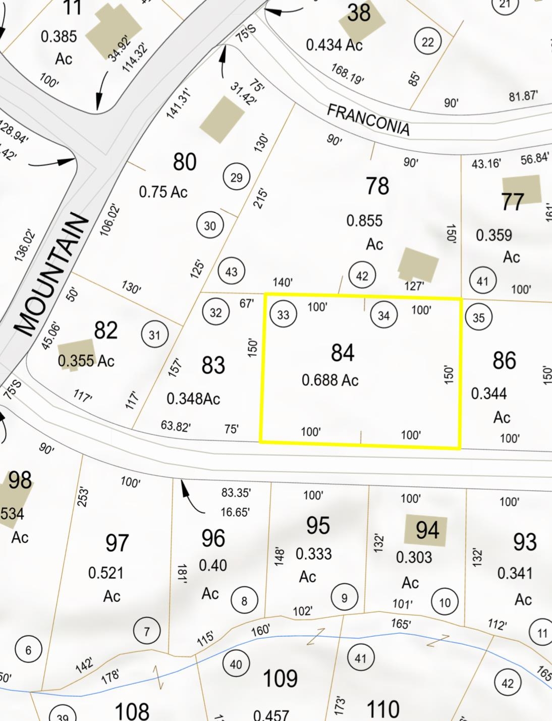 Lot 84 Franconia Drive
