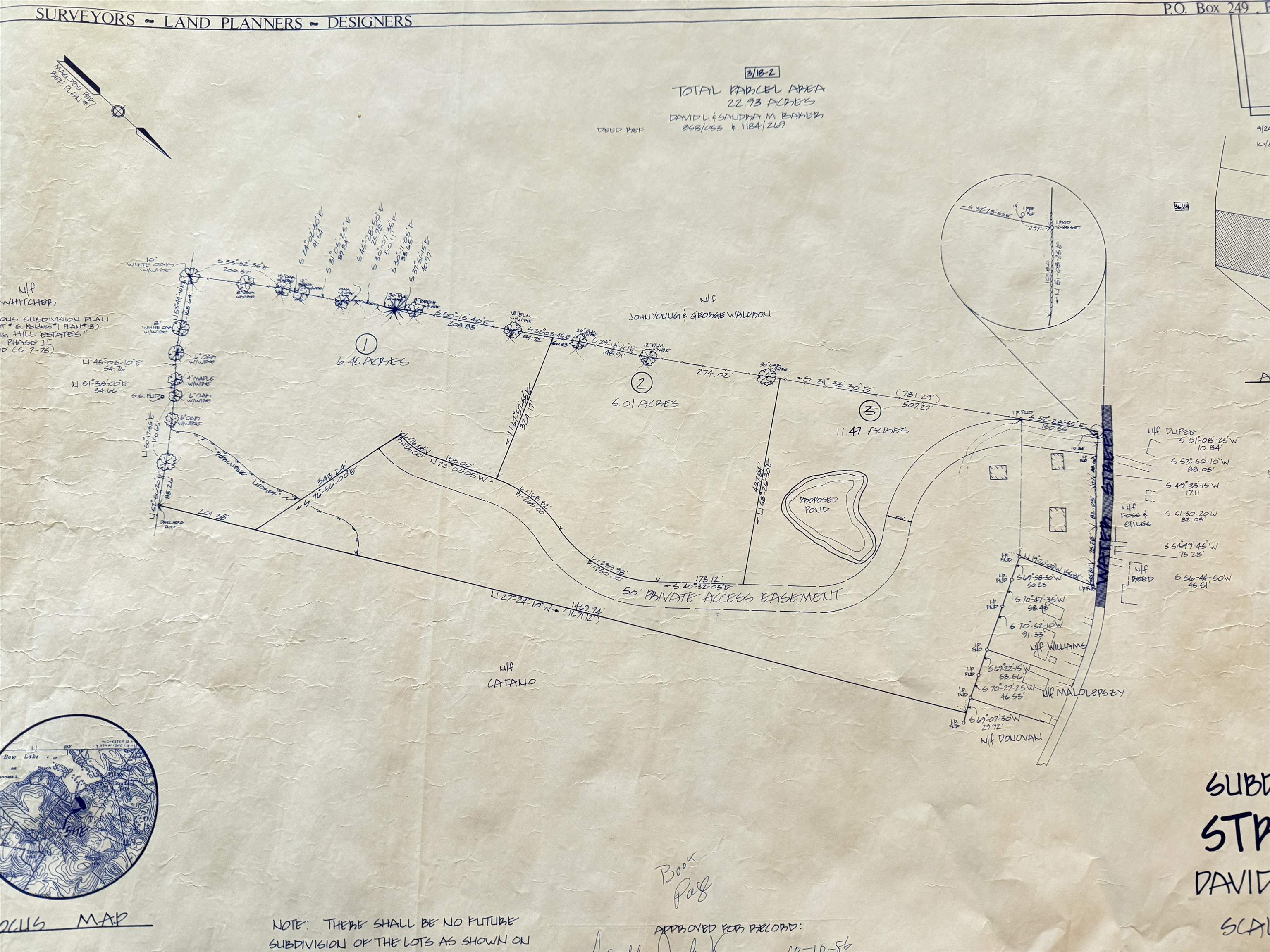 Map 3 Lot 18-2B and 18-2C Water Street