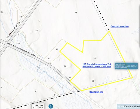 167 BRANCH LONDONDERRY Turnpike Hopkinton NH 03229