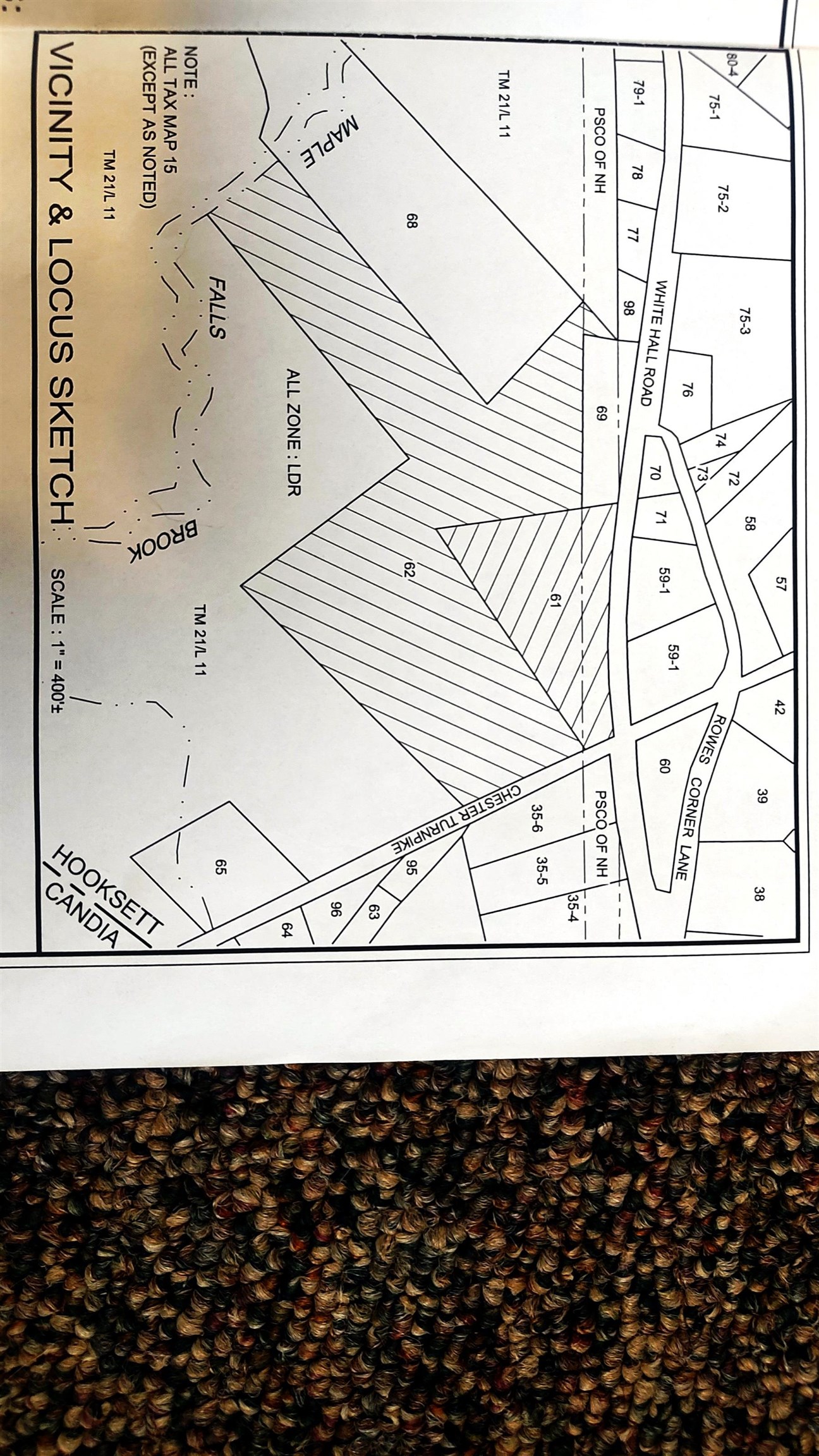 347 and 26 Whitehall Road and Chester Turnpike