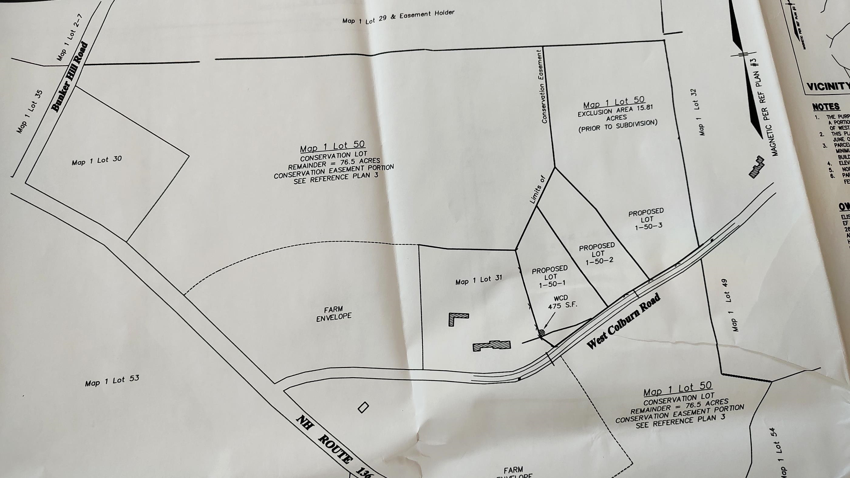 Map 1 Lot 50 Colburn Road