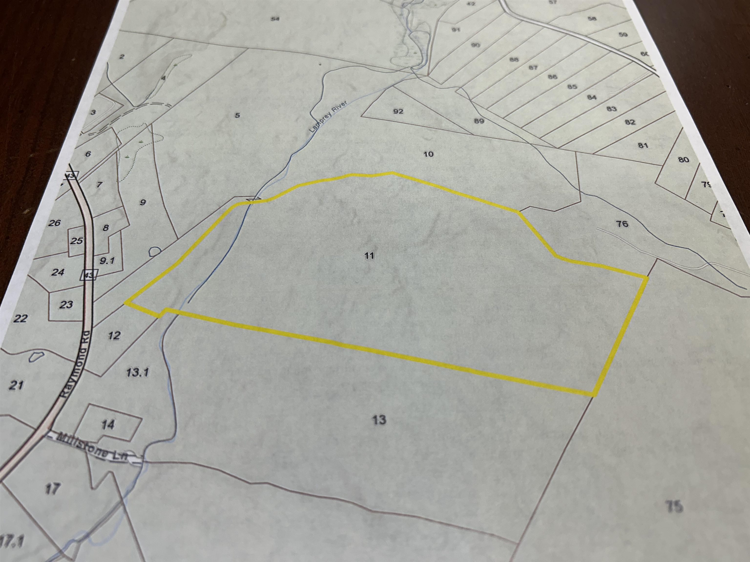 Map 415 Lot 11 Raymond Road