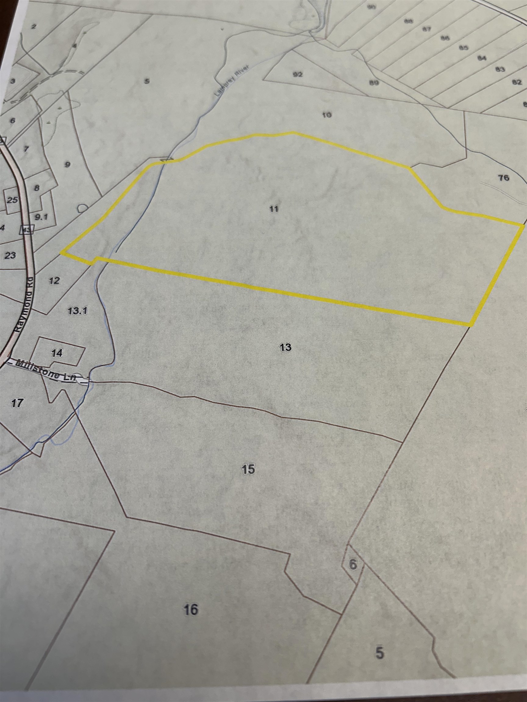 Map 415 Lot 11 Raymond Road