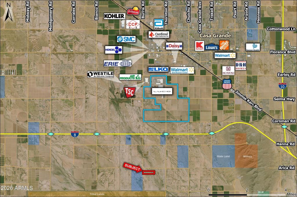 Photo of 0 S Burris Road #-, Casa Grande, AZ 85194 (MLS # 7018455)