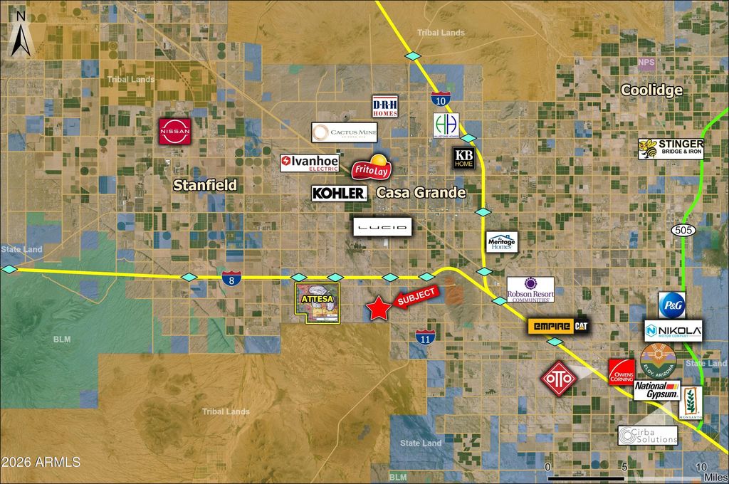 Photo of 0 S Burris Road #-, Casa Grande, AZ 85194 (MLS # 7018455)
