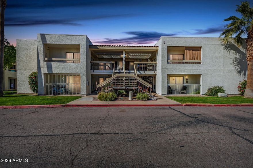 Located in highly desirable Old Town Scottsdale, this 2-bed, 1.5-bath condo in a short-term rental friendly community (Airbnb/Vrbo permitted per HOA) offers 851 sq ft of updated, low-maintenance living. Recent improvements include new flooring, energy-efficient windows, interior shutters, washer and dryer, newer water heater, reverse osmosis system, and fresh interior paint, making it move-in or rental ready. Community amenities include resident parking, pool, and sauna. Just blocks from Scottsdale Stadium and minutes to Arizona State University and Phoenix Sky Harbor Airport, this property combines prime location, flexibility, and affordability--an Old Town setting without the nightlife noise.