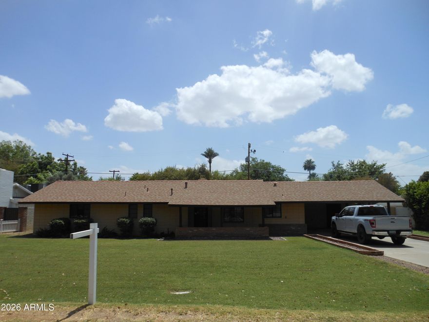 Good Bones! Great Opportunity!Large Irrigated Lot (14,079 SF) HVAC new in 2025g * 2808 SF includes a 562 SF attached room that could be  another bedroom? guest quarters? Home is being sold AS-IS......