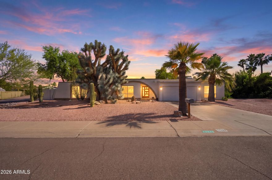 Welcome to this spacious and versatile Scottsdale home located in the highly desirable ''Magic'' 85254 zip code, offering over 2,600 square feet, 4 bedrooms, and 3 full bathrooms--perfectly designed for both everyday living and entertaining.
The thoughtfully designed floorplan features formal living and dining rooms, along with a large family room that opens seamlessly to the kitchen, creating a natural gathering space. An oversized bonus room provides endless flexibility as a game room, media space, or home office.
The split layout includes a private guest suite with its own full bathroom and separate entrance--ideal for visitors, multigenerational living, or a home-based business. The expansive laundry room offers added storage with built-in cabinetry and includes washer and dryer. The primary suite is a true retreat, featuring dual vanities, a large walk-in closet, a jetted soaking tub, and French doors that lead directly to the backyard and pool.
Interior finishes include durable vinyl plank wood flooring throughout the main living areas and ceramic tile in all wet spaces.
Step outside to an oversized backyard designed for Arizona living, complete with a sparkling play pool, built-in BBQ, custom seating area, and low-maintenance turf--all with desirable north/south exposure.
Additional highlights include a fresh coat of exterior paint, and a newer roof (within the past few years) and an unbeatable location just minutes from the reimagined Paradise Valley Mall--one of the Valley's most exciting mixed-use transformations.
Enjoy immediate proximity to an incredible lineup of dining, shopping, and lifestyle amenities including Whole Foods Market, Sephora, Blanco Cocina + Cantina, Melt, Flower Child, The Federal Pizza, and Trevor's Liquor. The area is also home to the new state-of-the-art Life Time Fitness and the nearby headquarters of Fender Musical Instruments Corporation.
With quick access to the Arizona State Route 51, commuting to Downtown Phoenix, Scottsdale, and Sky Harbor Airport is seamless--making this home the perfect blend of comfort, convenience, and location.