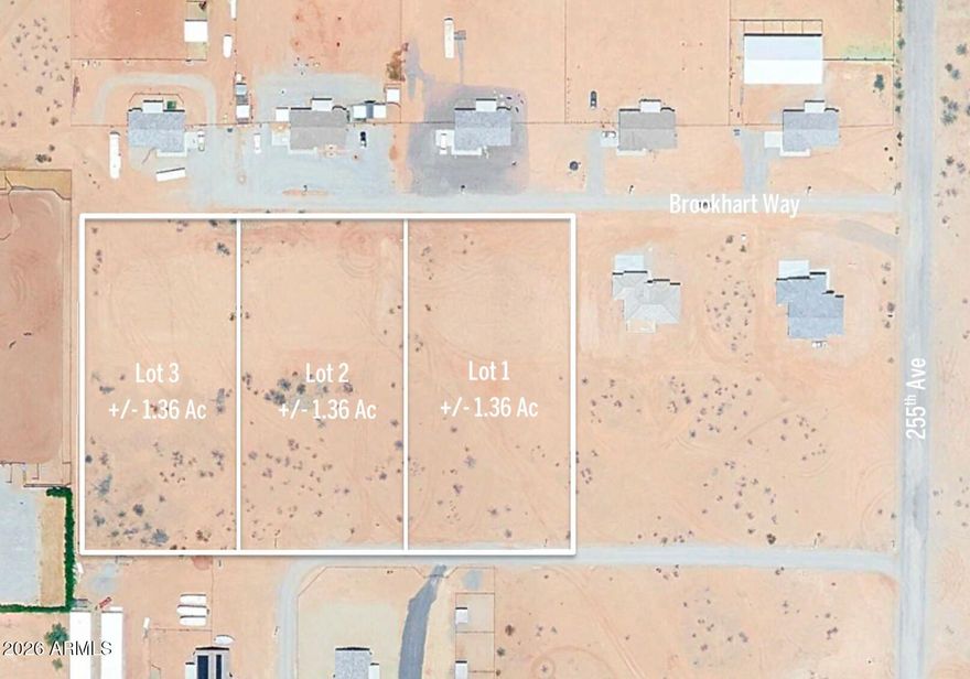 Great Location in Wittmann, AZ. Paved road access. These lots are ready to go with Developed Building Pads, Shared Well, and Electrical to each lot. Perfect for a small builder to get started.