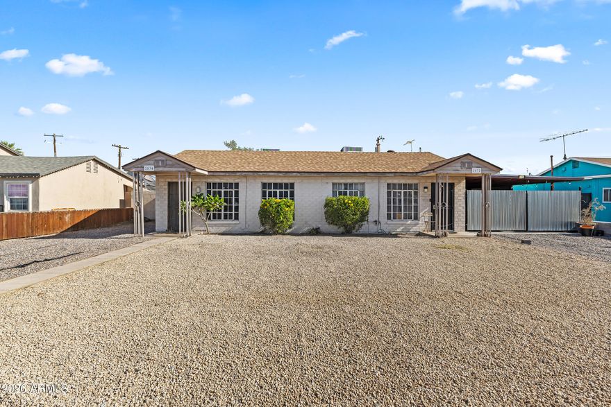 Fantastic Investor opportunity! Perfect for the seasoned investor to add to their portfolio or an owner-occupant who wants passive income from stabilized rents. Each unit is a 1 bedroom, 1 bathroom with the front and rear units (2034 W Cypress St) sharing a rear yard and 2032 W Cypress St enjoying a private yard and gated, covered parking. All appliances and lockable storage shed in the rear yard are landlord owned and convey in sale. This is a solid property that's ready for its new owner. Reach out with any questions.