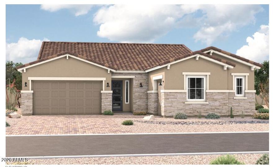 Some homes just live well, and this one is a perfect example. Tucked into the sought-after master-planned community of Blossom Rock on a generous 8,500 sq ft lot, this single story Pinecrest checks every box without feeling like a checklist.
The open great room flows naturally into a gourmet kitchen designed for real life -- a large island, walk-in pantry, and a nook that actually fits a family. The primary suite is its own retreat: dual walk-in closets, a deluxe bath, and the quiet separation you want after a long day. Two additional bedrooms and a dedicated study to round out a layout that's as functional as it is beautiful.
The interior finishes bring warmth through natural wood cabinetry and soft, cohesive tones. The interior finishes bring warmth through natural wood cabinetry and soft, cohesive tones. The kind of palette that photographs well and feels even better in person. Ready to move in August. Come see it before someone else does.