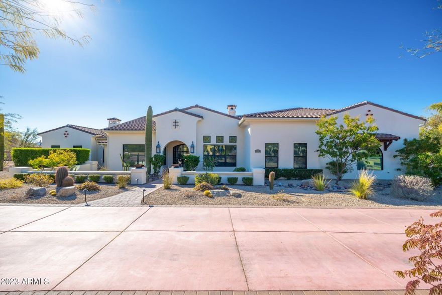 Stunning 5 bedroom home nestled in the coveted neighborhood of Los Gatos.  Sitting on over an acre and fully remodeled 2016-2018, this home has it all: open, split floorplan with library, formal dining, eat-in kitchen, walk-in pantry, and top of the line appliances.  Your backyard oasis features a gorgeous pool with fire and waterfall features, firepit, two outdoor kitchens with BBQ and wood-fired pizza oven, ramada, play area, and 180 degree views featuring city lights and the McDowell Mountains. Fully automated with Control4 connecting virtually all home technology. Minutes from shopping, golf, dining, hiking, and easy access to the 101.