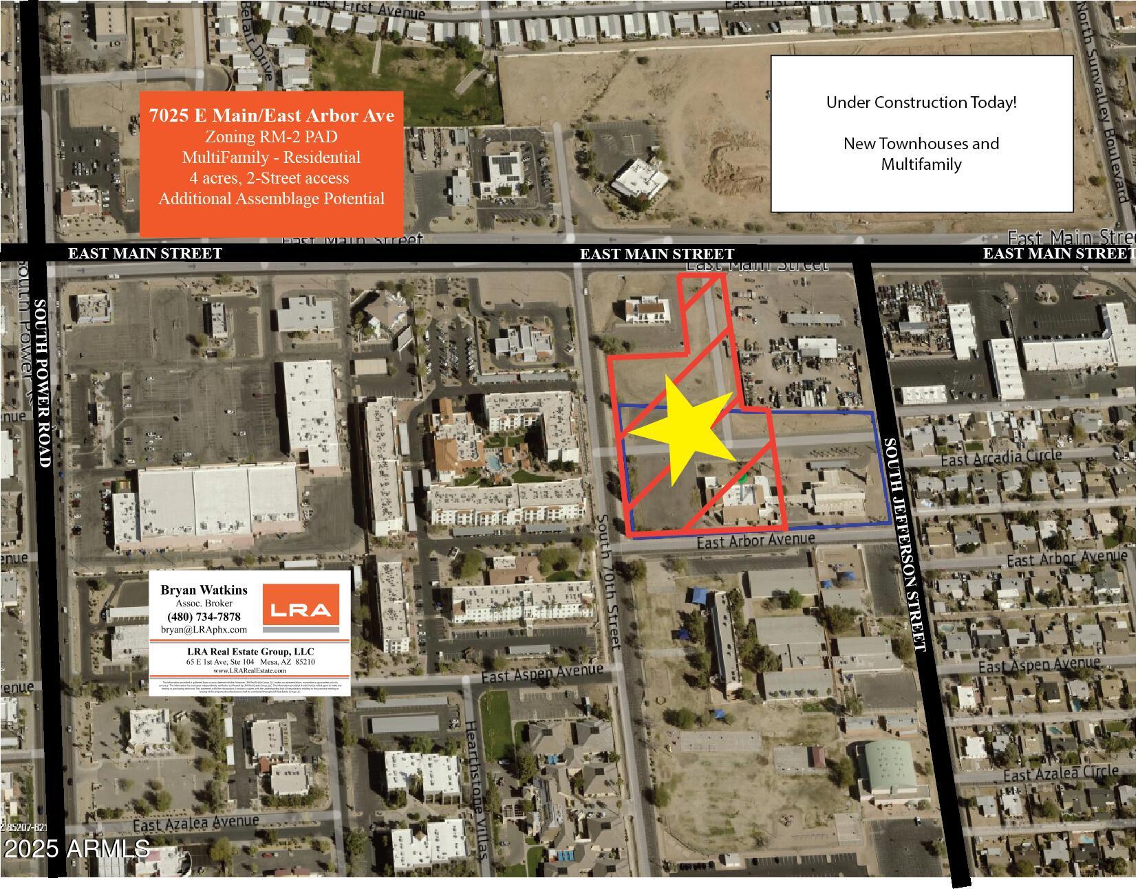 7025 E Main listing map