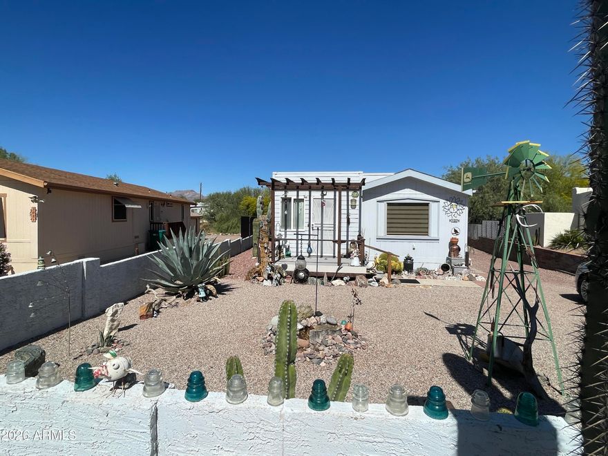 Give this charming, furnished 2-bedroom, 1-bath home a closer look! Inside, you'll find a thoughtfully maintained interior featuring vaulted ceilings, tile flooring and stylish travertine kitchen countertops. Major systems--including the appliances, hot water heater, A/C, and furnace--are all less than four years old, offering peace of mind and efficiency. Newer blinds add a fresh, modern touch.
Step outside to enjoy the landscaped backyard, complete with durable Trex decking and a covered patio--perfect for relaxing or entertaining year-round.
As an added bonus, the oversized garage easily accommodates two vehicles, providing ample storage and convenience.
This community has no HOA, a public golf course, and is surrounded by State and National Forest land.