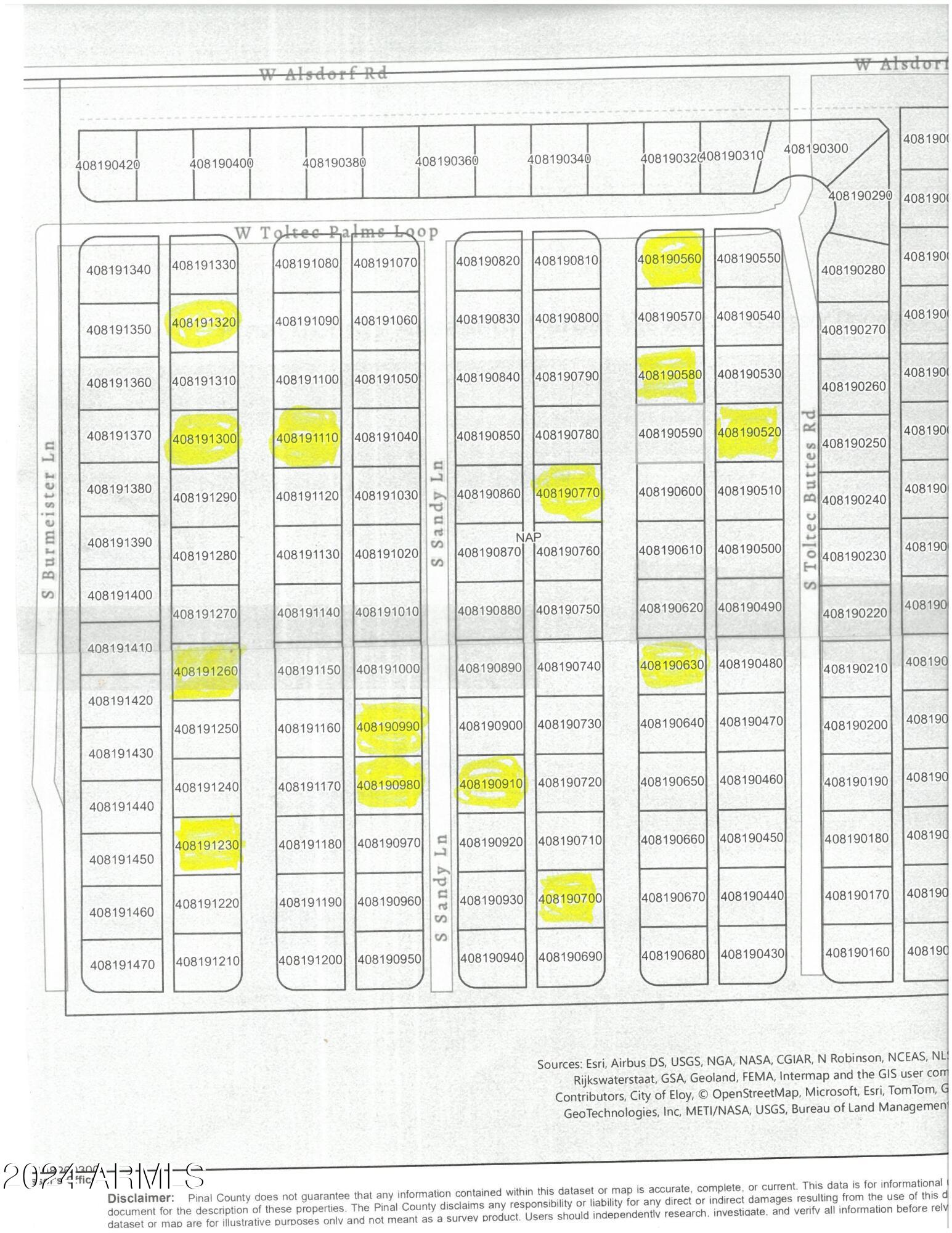 000 S 7 Lots off S Toltec Buttes Road 132