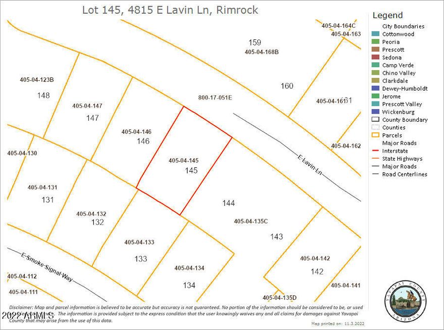 Ready to build. A slice of heaven away from it all!  BUY BOTH LOTS....4805 and this one 4815 E Lavin Ln....lots 145 & 146!