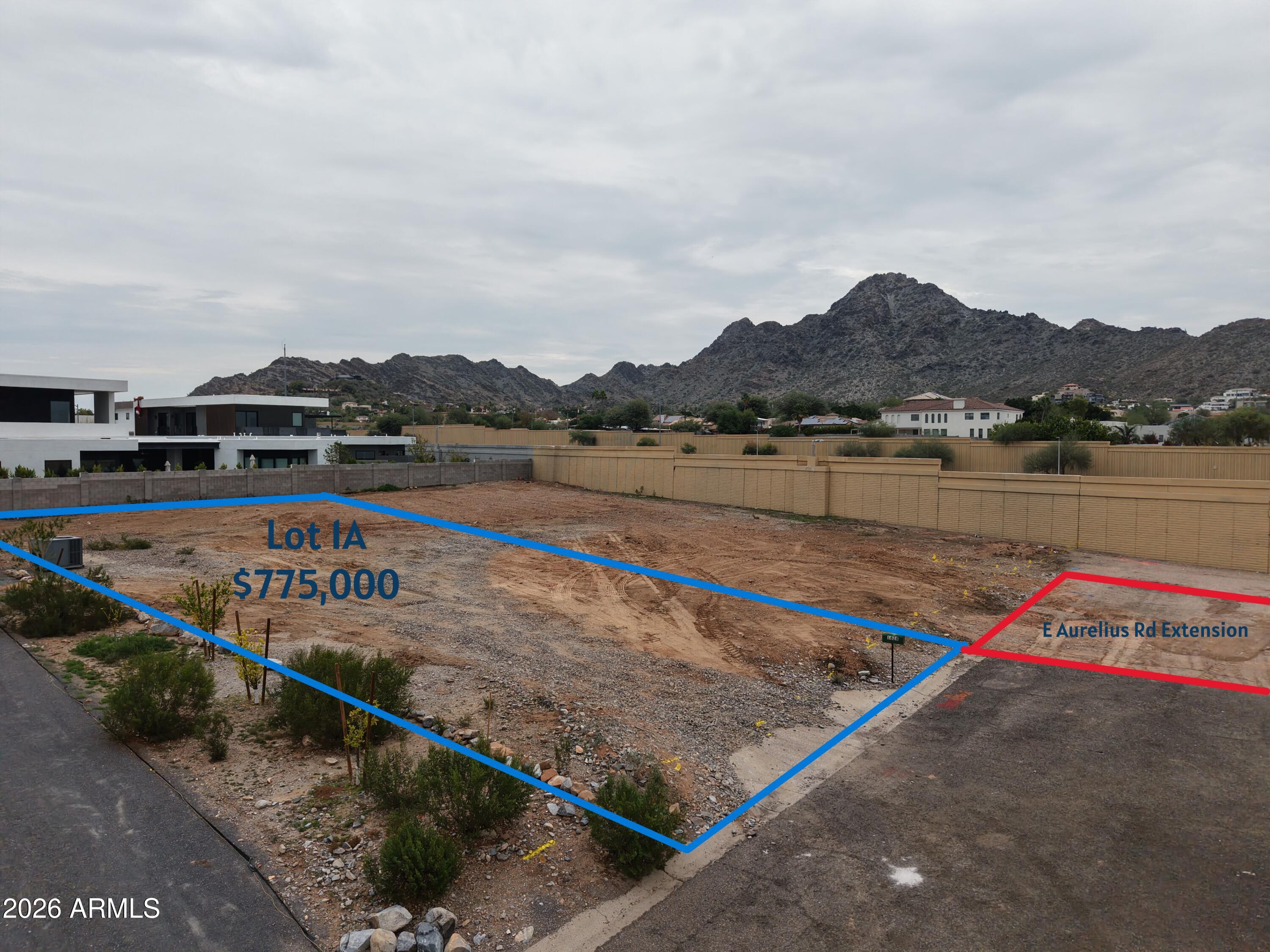 SW View - Lot 1A - Labeled