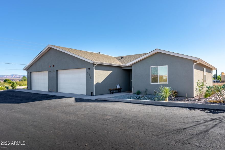Brand-new multifamily opportunity in the heart of Cottonwood offering flexibility, income potential, and modern design. This future property features two townhome-style units, each approximately 1,456 sq ft with 3 bedrooms, 2 bathrooms, attached garage, and front and rear patios--an ideal layout for both owner-occupants and tenants.

Built by NSI Construction, this development reflects quality craftsmanship and strong market demand.

NO HOA and no rental restrictions provide multiple investment strategies: live in one unit and rent the other, lease both long-term, or utilize short-term rental options.

Conveniently located near Old Town Cottonwood and just a short drive to Sedona.