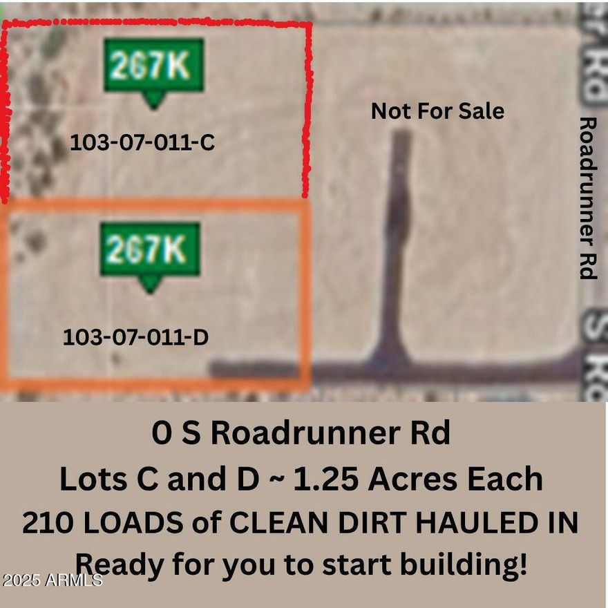 Build your dream home on this stunning 1.25-acre lot that's already filled, graded, and ready to build! This property is truly a Must See to fully experience the privacy, breathtaking mountain views, and peaceful quietness of the location. The natural wash to the west provides an added sense of space and tranquility, making this lot feel even larger and more private. The Superstition Mountain views are spectacular, photos simply can't capture how close and vivid they appear from every direction. With no HOA, you'll enjoy the freedom to design your property exactly the way you want it. Whether you've always dreamed of owning horses or simply want room to roam, this property offers the ideal setting. Located just minutes from mountain lakes, state and federal land, and miles of hiking and horseback riding trails, you'll have endless outdoor adventures at your doorstep. Despite the serene, rural atmosphere, you're still close to shopping, dining, and entertainment with easy freeway access to town conveniences.

Thousands of dollars in fill dirt and professional grading have already been completed, making this lot truly build-ready. Don't miss this rare opportunity to own a piece of Arizona desert beauty surrounded by stunning mountain scenery!