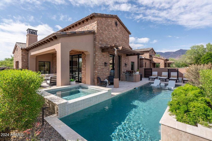Build your Dream Home in Prospector Village at Superstition Mountain Golf and Country Club. Top of the line Luxury Finishes. Lot 3 (Golf Course Lot). Two single level 3,000+sqft, 3Bdrm + Den 3.5 Bath floor-plans available. Three car garage option. Superstition Mountain Golf & Country Club is a private guard gated community with two Jack Nicklaus courses, magnificent clubhouse, sports club with swim/tennis/fitness and so much more! Built by Landmark Custom Home Builders. Photos are of previous models. Prices are subject to change