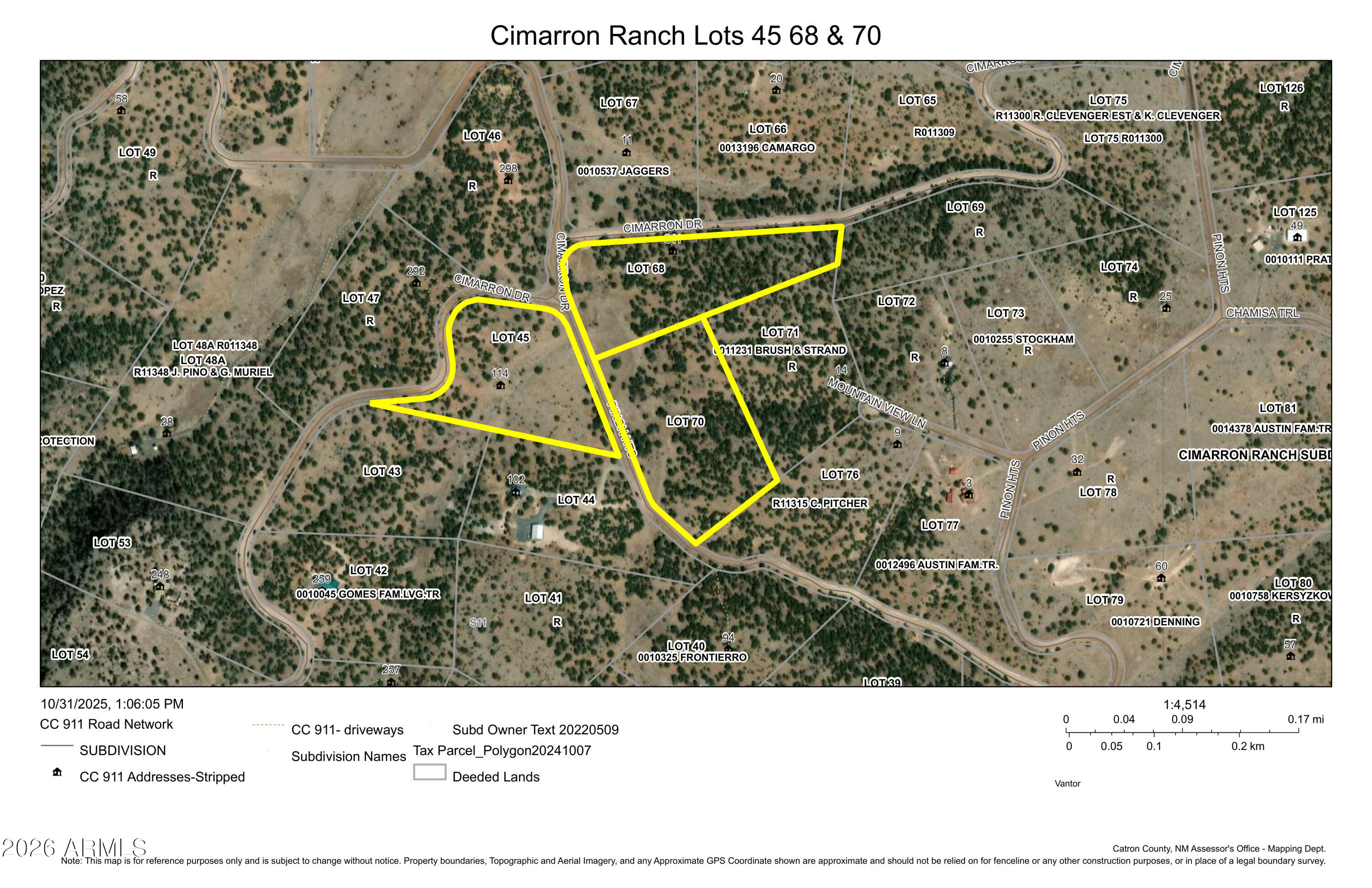 311 Cimarron Drive 70, 68 & 34