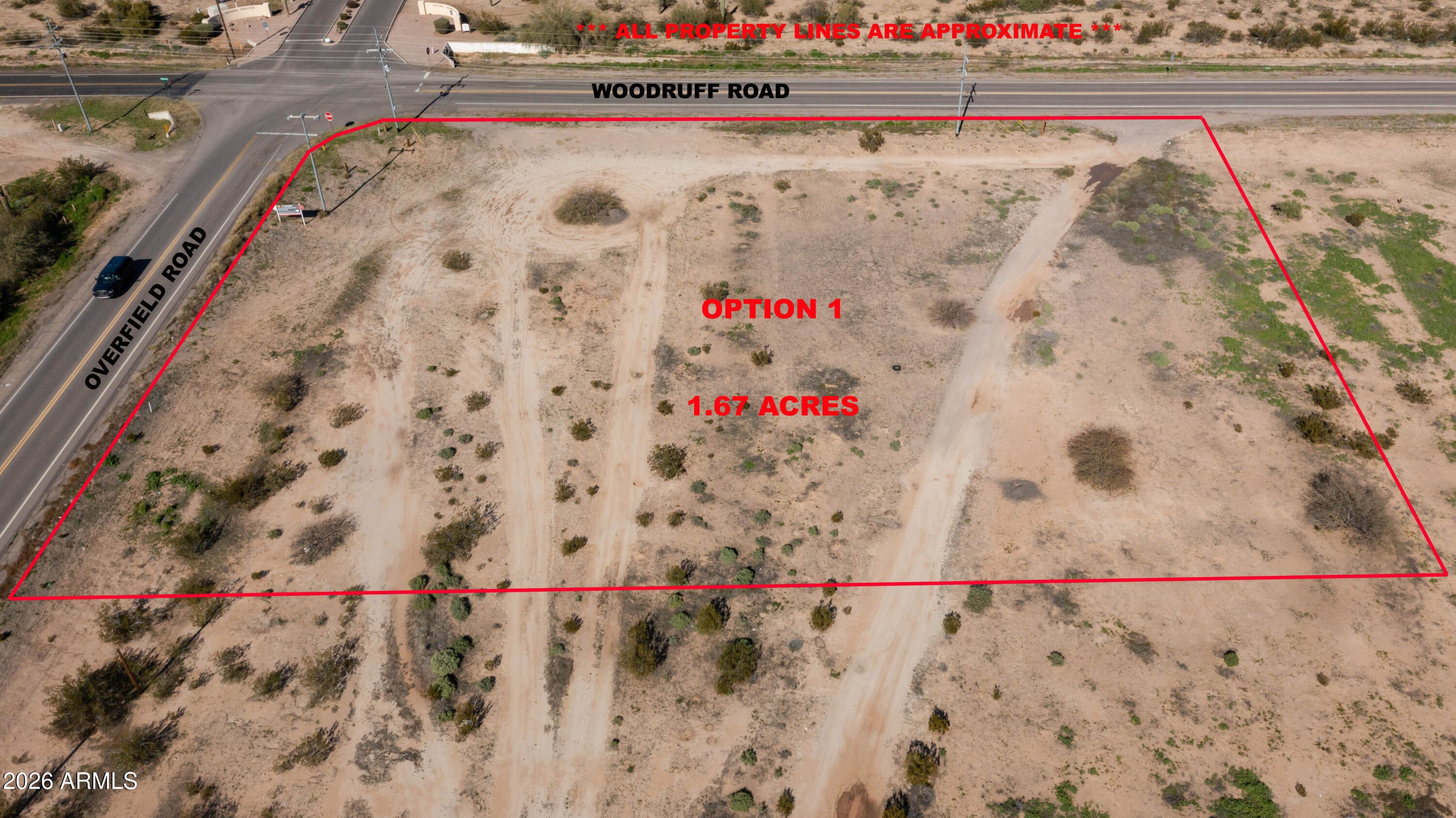 1.67 ACRES N OVERFIELD Road -