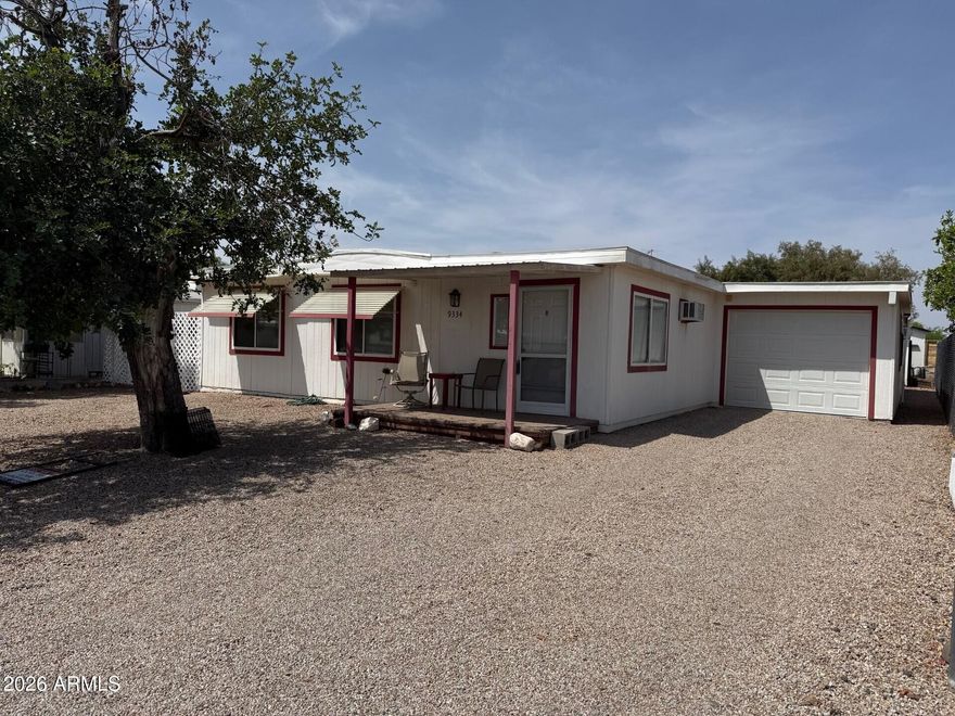 This very nice 2/2 mobile has no HOA and with schools, shopping and freeway close by this well cared for home is just what you've been looking for. Plenty of extra storage and the attached garage are just a couple of the extra features that make this property special. Come see for yourself.