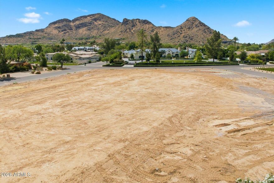 Prime 1.23 Acre Lot in the Heart of Paradise Valley directly across from one of Paradise Valley's nicest $30,000,000+ estates and surrounded by BRAND NEW $10,000,000 to $15,000,000 estates. This is an incredible opportunity to build your new stately dream home offering amazing Mummy Mountain and Phoenix Mountain Preserve views. The former house has been torn down and is ready to be built on! This lot is offered in an incredible neighborhood, conveniently located near world class resorts, shopping, dining and golf!  Don't miss this amazing opportunity.