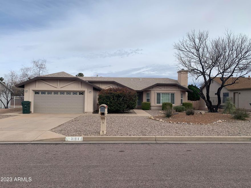 This beautiful home near the golf course offers 3 bedrooms, 2 bathrooms 2 car garage and 1828 sqft. Beautiful backyard offers a large swimming pool, large covered patio, fire pit, grass, and storage shed. Pool maintenance and landscaping for front and back yards is included! This home is near schools, shopping and minutes from Fort Huachuca. This home has lots of natural light and open spaces and a beautiful gas fireplace. The hot tub does not work and home is being rented ''as-is'' Hot tub repairs are not being considered at this time.