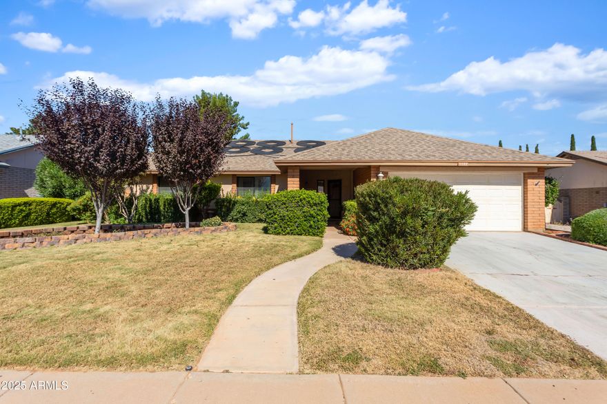 You don't want to miss out on this beautiful home! Conveniently located in town in a mature neighborhood. This 3 bedroom, 2 bath, 2 car garage home has a beautiful pool and large cover patio, perfect for our incredible summer nights. Well maintained, lots of natural light and beautiful granite countertops. You will love the grass in the front and back yard!!